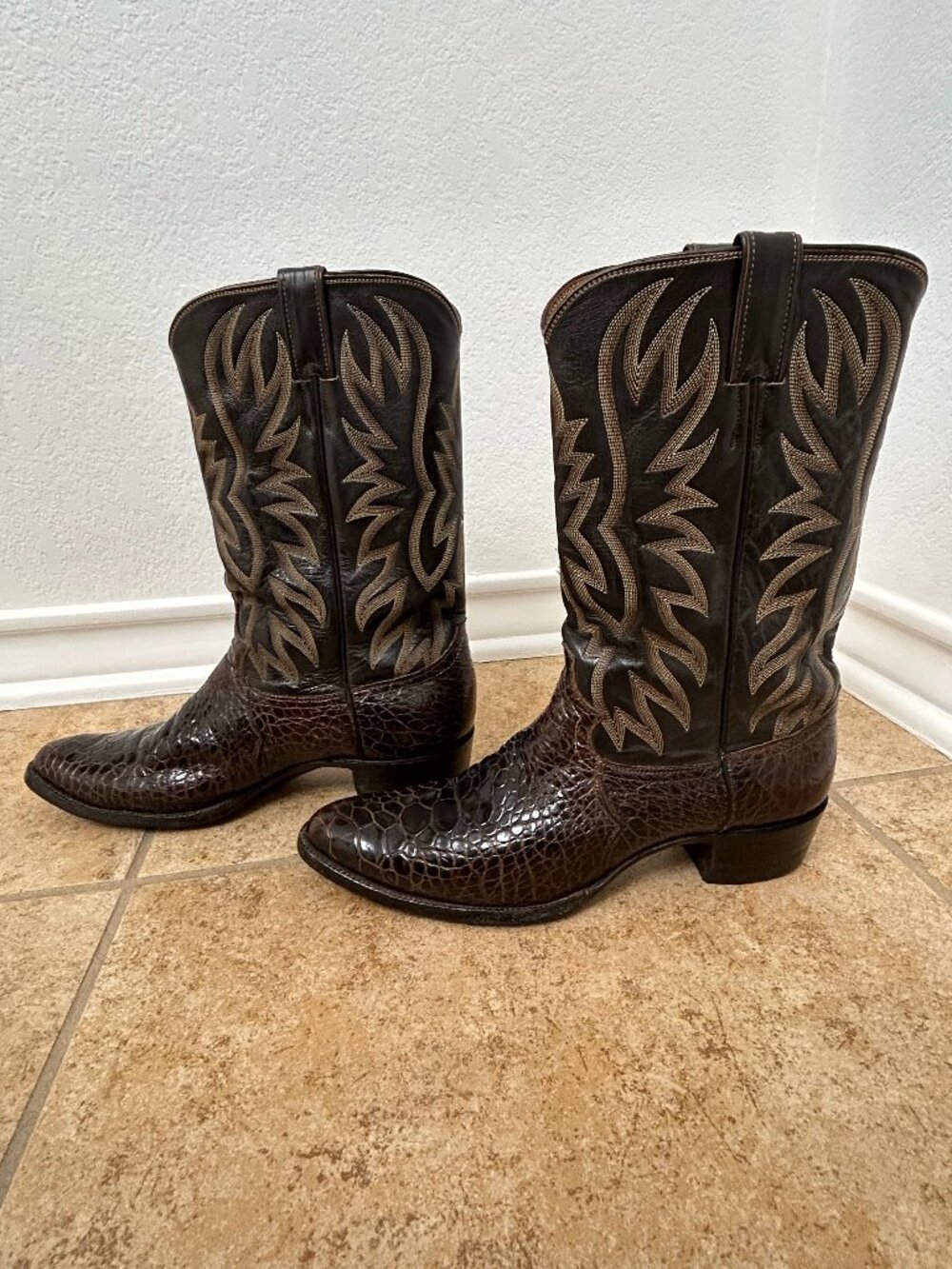 Justin 9202 RARE PRE BAN SEA TURTLE BOOTS